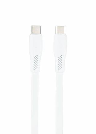Кабель usb type-c to type-c 60 вт 20 в 3 а 1 м білий borofone bx85 для заряджання та передавання даних