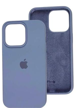 Чехол силиконовый silicone case для iphone 11 pro max с микрофиброй внутри защитный 28.lavender grey