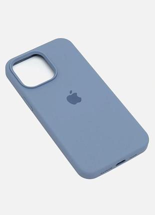 Чохол силіконовий silicone case для iphone 11 pro max з мікрофіброю всередині захисний 28.lavender grey 3
