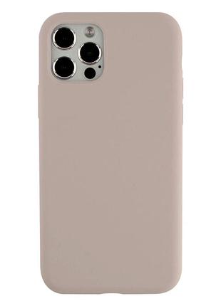 Чехол силиконовый full size для iphone 12 12 pro защита камеры легкий 10.stone