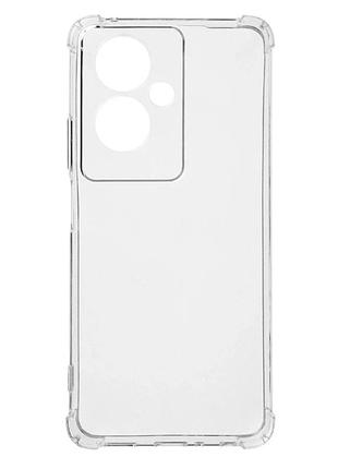 Прозрачный чехол tpu для oppo a78 5g с защитой камеры и усиленными углами transparent