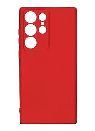 Чехол силиконовый full camera для samsung galaxy s23 ultra 5g tpu защита камеры красный