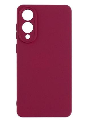 Чохол силіконовий full camera для samsung galaxy s25 edge 5g tpu із захистом камери бордовий