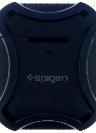 Футляр tpu spigen durapro flex с карабином для airpods 1 2 синий