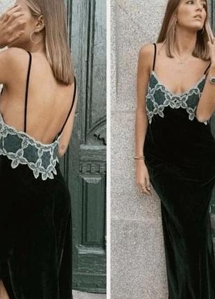 Оксамитова сукня zara