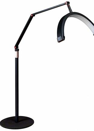 Підлогова led-лампа 20w 16 дюймів чорний abs пластиковий алюмінієвий сплав для мейка татуювань moon m2x
