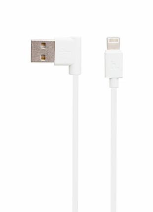 Кабель usb hoco upl11 l share lightning 1,2 м білий для заряджання та синхронізації iphone із пластику та металу