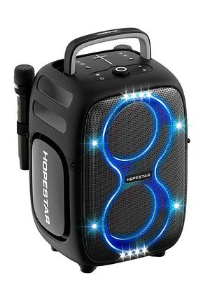 Портативная bluetooth колонка 650 вт 341х295х558 мм караоке hopestar partyone club black