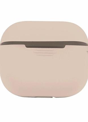 Футляр силиконовый с карабином для airpods 3 цвет 19.pink sand размер 80x90x30 мм