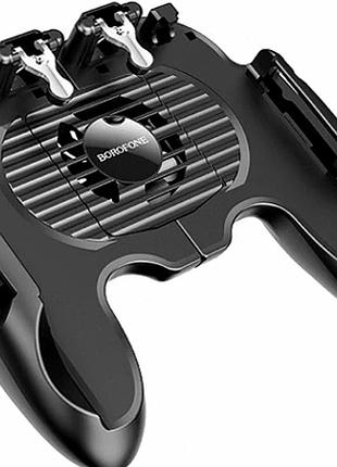 Геймпад borofone bg3 warrior чорний з кулером і micro-usb для мобільних ігор довжина смартфона 113-160 мм