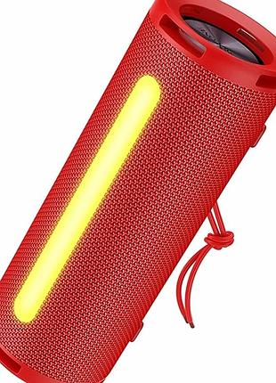 Портативная колонка 10вт 1500mah bluetooth 5.3 aux usb fm красный borofone br31
