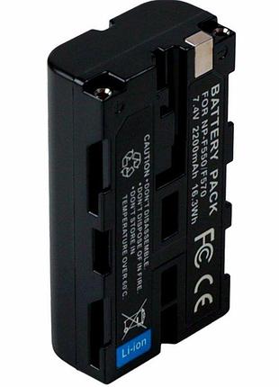 Аккумуляторная батарея 2000mah 7.4v черный для видеокамер и осветительных приборов f550 f570
