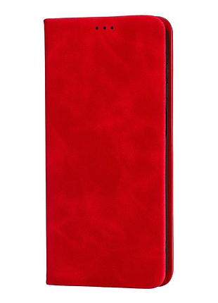 Чехол-книжка flip case для samsung a17 4g a17 5g полистирол красный с защитой от ударов