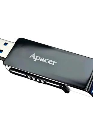 Usb флешка apacer ah356 64гб для хранения данных с высокой скоростью передачи usb 3.2 черная