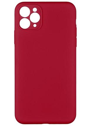 Чехол силиконовый full camera для iphone 11 pro max с микрофиброй защита камеры цвет 25.camelia