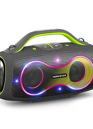 Портативная bluetooth колонка 400 вт 32000 мач rgb для вечеринок hopestar party 168 черная