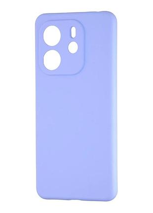 Чохол силіконовий silicone case для xiaomi redmi note 14 4g захист камери лавандовий