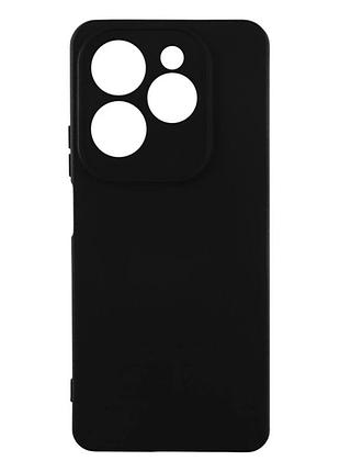 Чохол силіконовий full camera для infinix hot 40 pro з мікрофіброю захист камери чорний