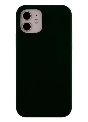Чехол силиконовый full size для iphone 11 противоударный с защитой камеры цвет 35.dark olive