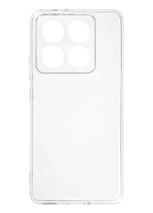 Прозрачный чехол tpu virgin для xiaomi 14t pro максимальная защита легкий вес transparent