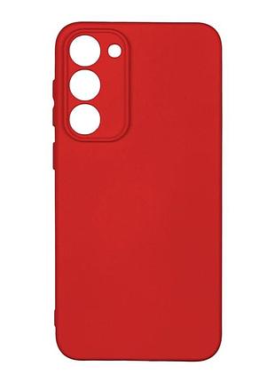 Чехол силиконовый full case для samsung galaxy s23+ 5g tpu защита камеры красный