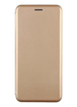 Чехол-книжка tpu pu для xiaomi redmi note 13 5g защитный классический золотой