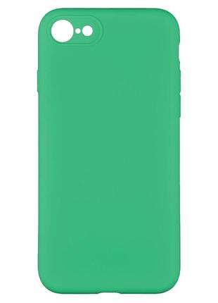 Чехол силиконовый full camera для iphone 7 8 se2 с микрофиброй защита камеры цвет spearmint