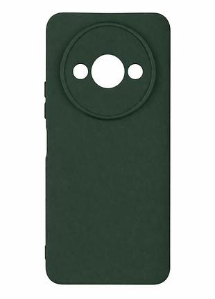 Чехол силиконовый full camera для xiaomi redmi a3 с микрофиброй внутри защитный 71.dark green