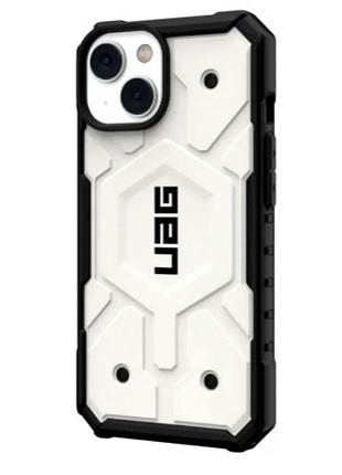 Чехол противоударный uag pathfinder для iphone 14 plus с максимальной защитой белый 9