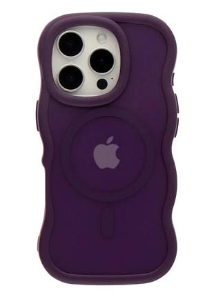 Чохол tpu pc aquawave з magsafe для iphone 16 proзахисний фіолетовий із посиленими кутами