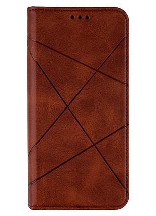 Чехол-книжка business leather для samsung galaxy a52 a525 a52 5g коричневый с защитой от повреждений