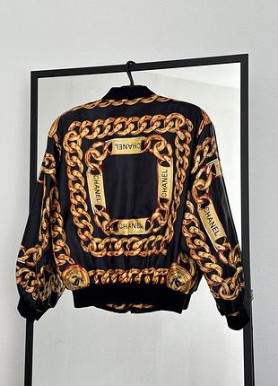 Жіночий вінтажний бомбер chanel bootleg chain link one size