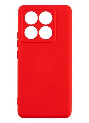 Чехол силиконовый full camera для xiaomi 14t защита камеры с микрофиброй внутри 14.red