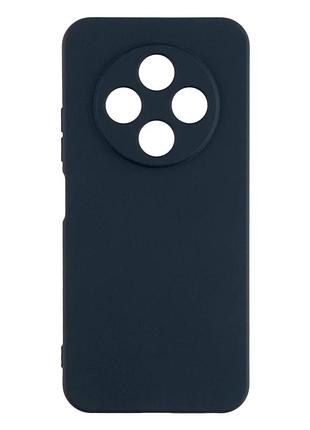 Чехол силиконовый full camera для tecno spark 30 4g kl6 защитный tpu темно-синий