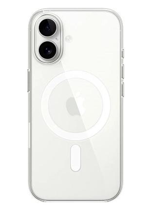 Прозрачный чехол clear case с magsafe для iphone 17 tpu защита камеры легкий