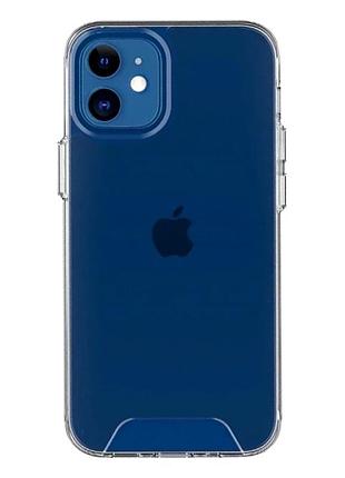 Прозорий чохол tpu для iphone 12 12 pro захисний із максимальним захистом кутів transparent.