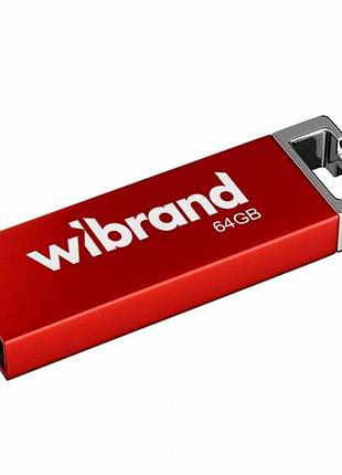 Usb флешка wibrand 64gb chameleon красный металл для хранения данных