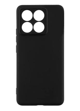 Чехол tpu matte 1.3mm для xiaomi 14t черный противоударный с защитой камеры