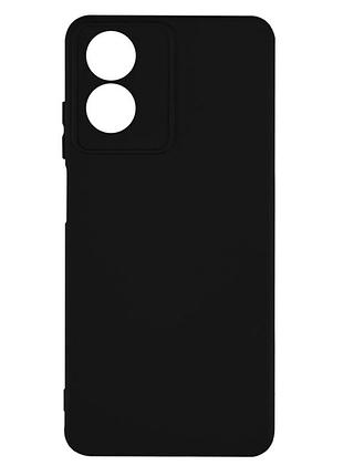 Чохол силіконовий full camera для motorola moto g04/g04s захист камери з мікрофіброю чорний