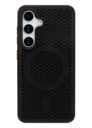 Чехол tpu+pc aerocool с magsafe для samsung galaxy s24 5g защита камеры черный