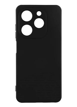 Чехол силиконовый full camera для tecno spark 20c bg7n с микрофиброй защита камеры черный