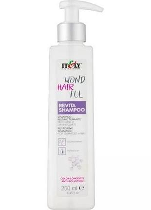 Восстанавливающий шампунь для волос itely hairfashion wondhairful revita shampoo
