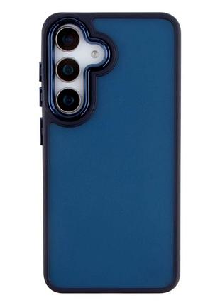 Чехол tpu+pc space ii для samsung galaxy s25 5g dark blue противоударный с защитой камеры