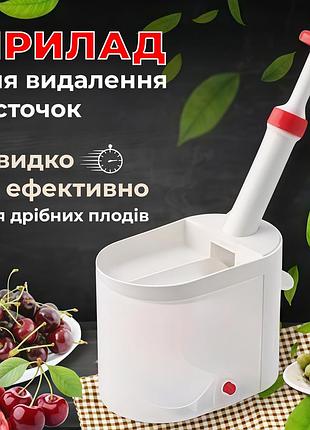 Устройство для удаления косточек из вишни и черешни на присоске компактная машинка для удаления косточек ягод с контейнером