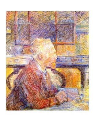 Листівка henri de toulouse-lautrec — portrait de vincent van gogh, 1887