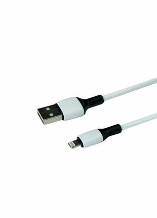 Кабель usb lightning 2.4a 1м белый для зарядки и передачи данных borofone bx84