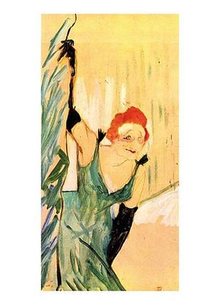 Листівка henri de toulouse-lautrec — yvette guilbert salut a public, 1894
