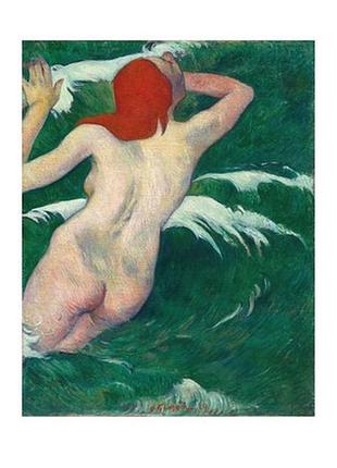 Листівка paul gauguin — in the waves or ondine (i), 1889