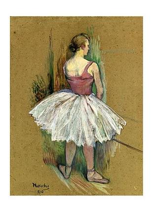 Листівка henri de toulouse-lautrec — standing dancer, 1890