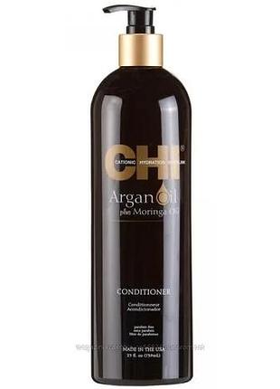 Chi argan oil conditioner кондиционер оживляющий питательный с маслом аргана, 739мл